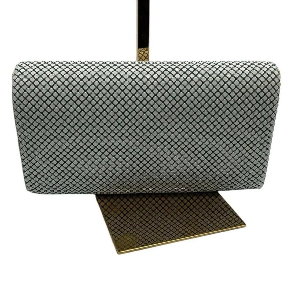 Ashley Moore WHITE MESH PURSE /‎ EVENING BAG Y2K